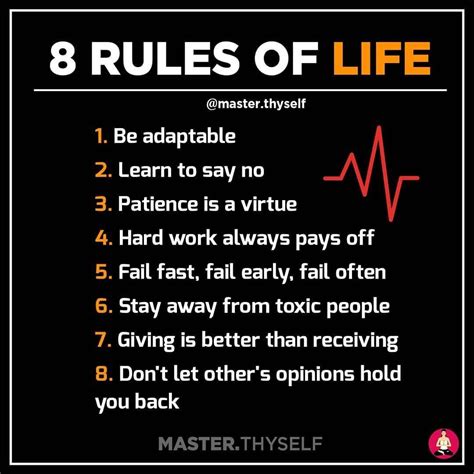 What are the 4 new rules of life?