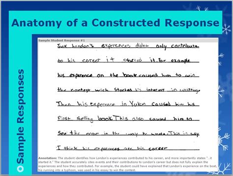 What are the 4 parts of a constructed response?