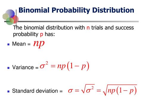 What are the 4 properties of the binomial distribution?