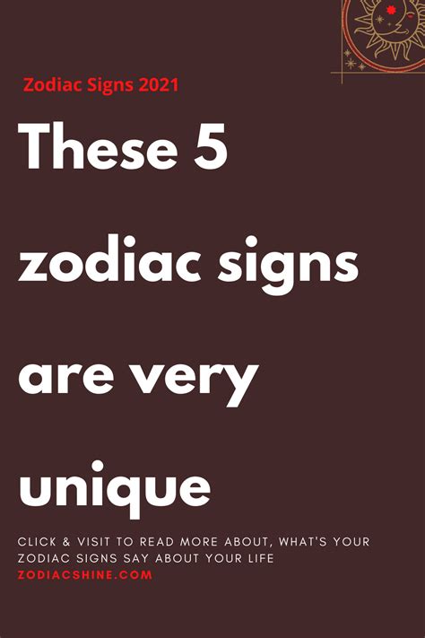 What are the 4 rare zodiac signs?