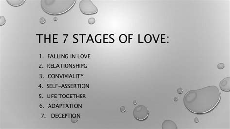 What are the 4 stages of falling in love?