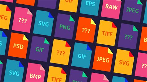 What are the 4 types of image formats?