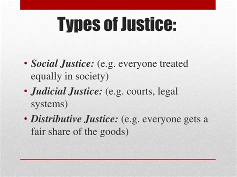 What are the 4 types of injustice?