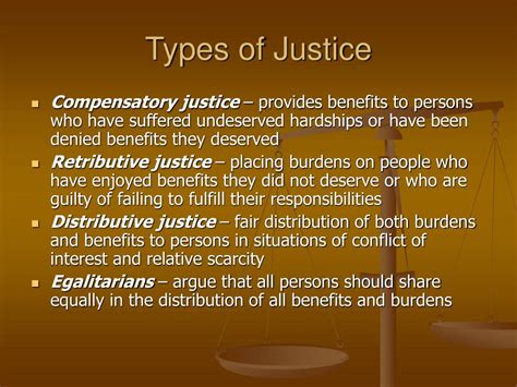 What are the 4 types of justice?