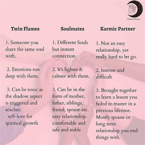 What are the 4 types of soulmates?