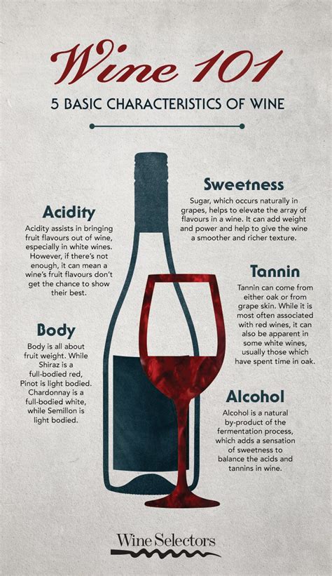 What are the 5 basics of wine?