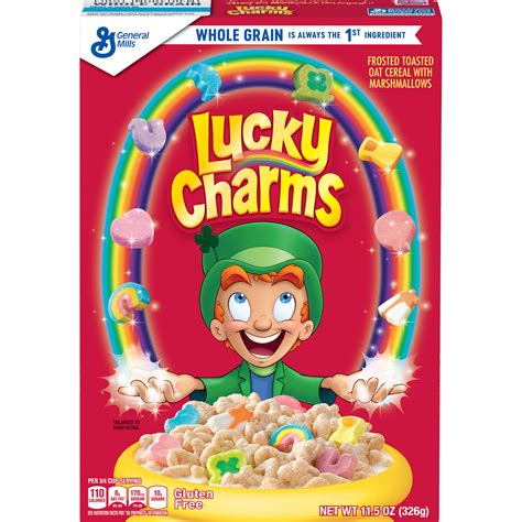What are the 5 charms of Lucky Charms?