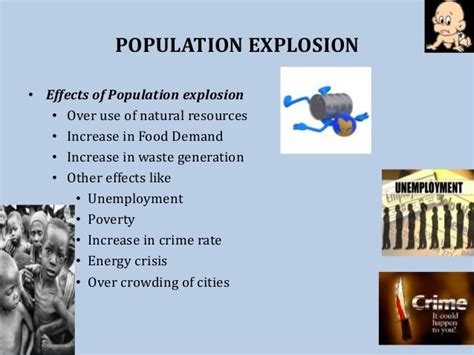 What are the 5 effects of population explosion?