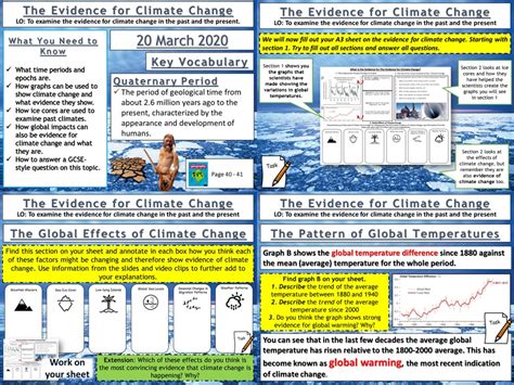 What are the 5 evidence of climate change?