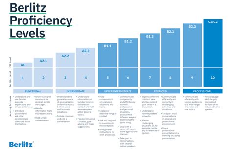 What are the 5 levels of proficiency?