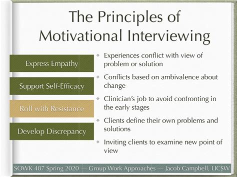 What are the 5 principles of motivation?
