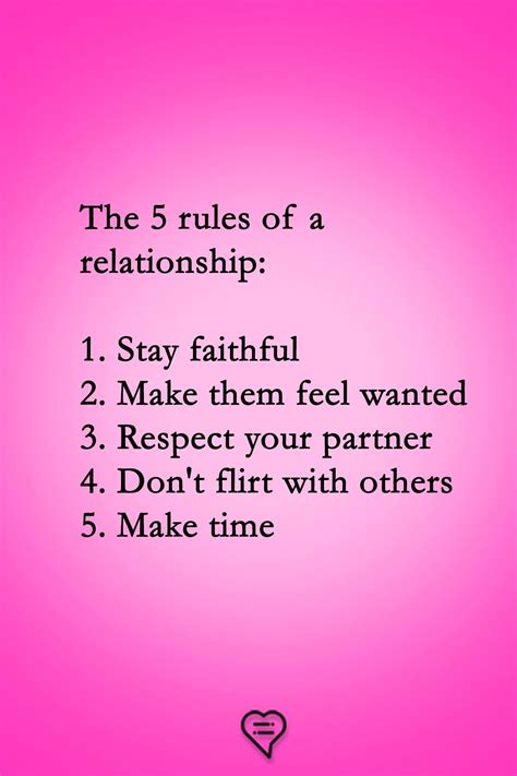 What are the 5 rules of love?