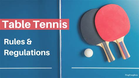 What are the 5 rules of table tennis?