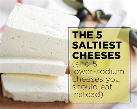 What are the 5 saltiest cheeses?