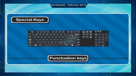 What are the 5 special keys?