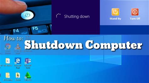 What are the 5 steps to shut down a computer?