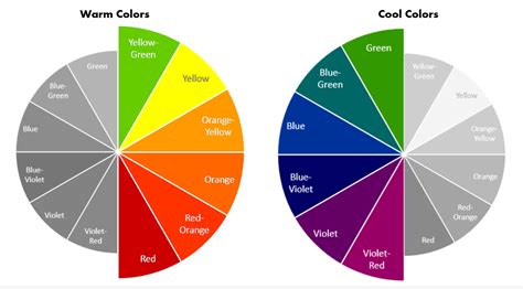What are the 6 cool colors?