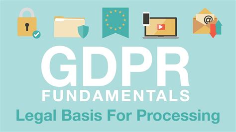 What are the 6 lawful bases of GDPR?