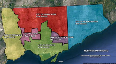 What are the 6 municipalities of Toronto?