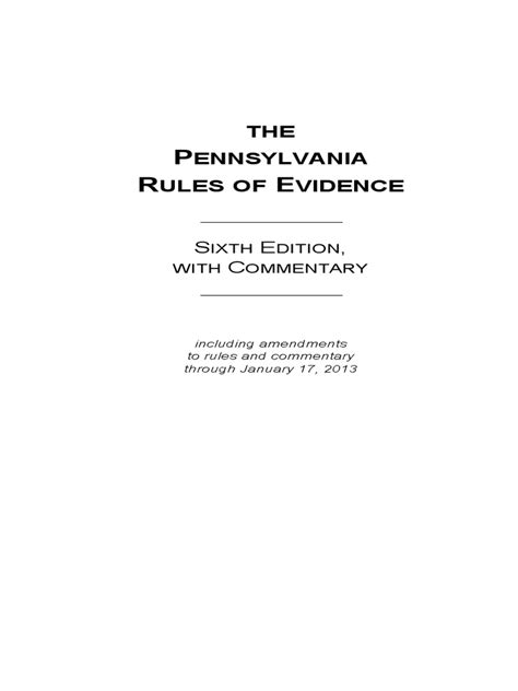 What are the 608 pa rules of evidence?
