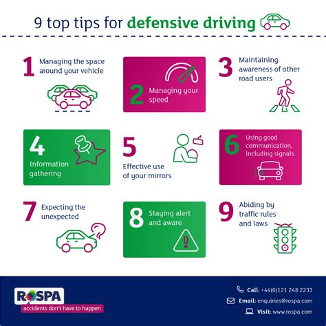 What are the 7 keys to safe driving?