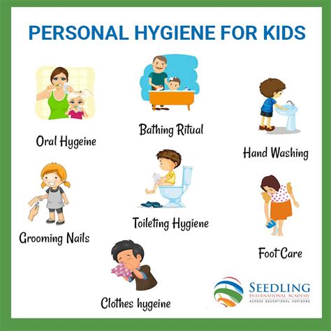 What are the 7 personal hygiene?
