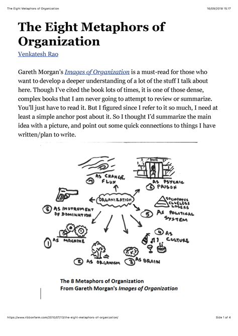 What are the 8 metaphors?