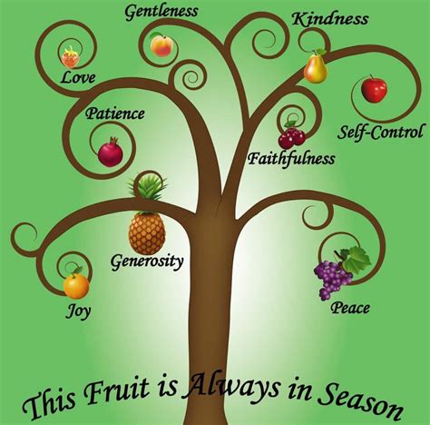 What are the 9 fruits of the soul?