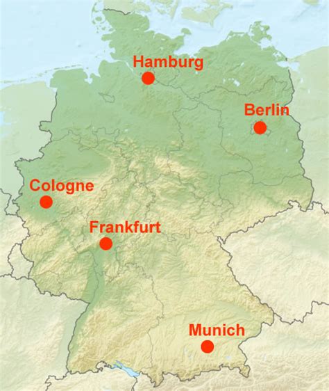 What are the German top 7 cities?