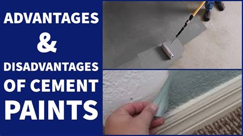 What are the advantages and disadvantages of cement paint?