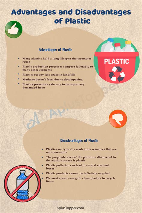 What are the advantages and disadvantages of plastic?