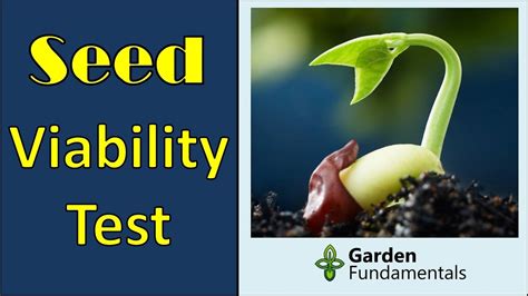 What are the advantages of seed germination test?
