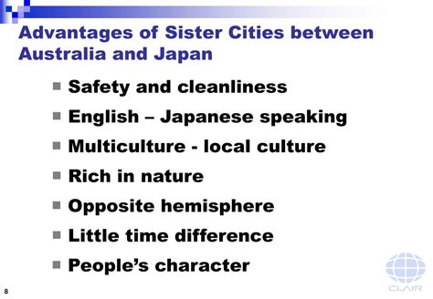 What are the advantages of sister cities?