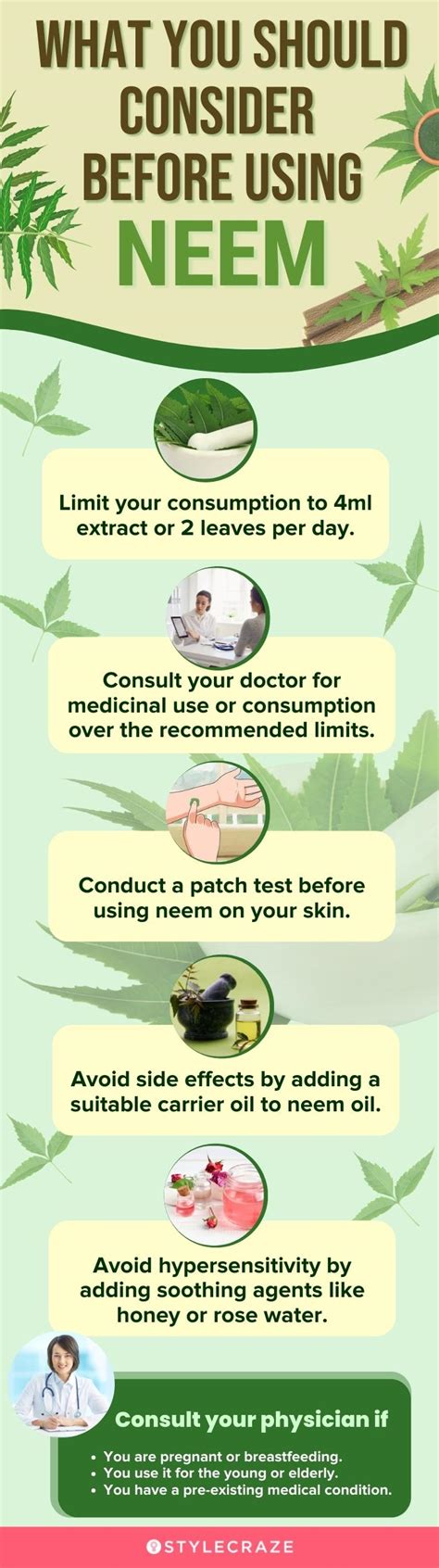 What are the bad side effects of neem?