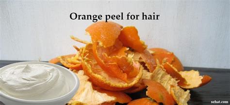 What are the benefits of boiling orange peels for hair?