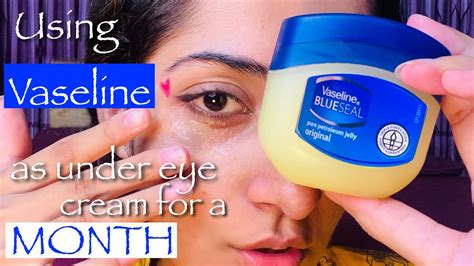 What are the benefits of putting Vaseline under your eyes?