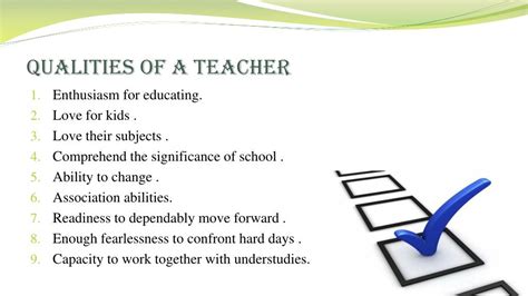 What are the best qualities of a teacher?