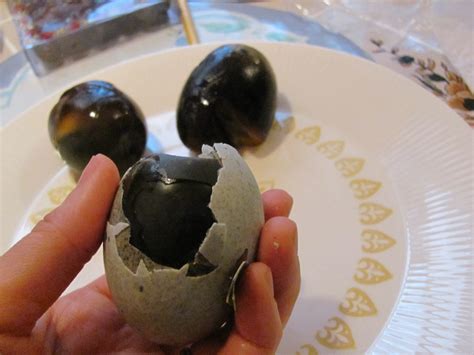 What are the black eggs?