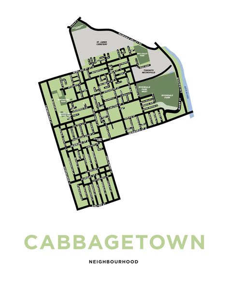 What are the boundaries of Cabbagetown Toronto?