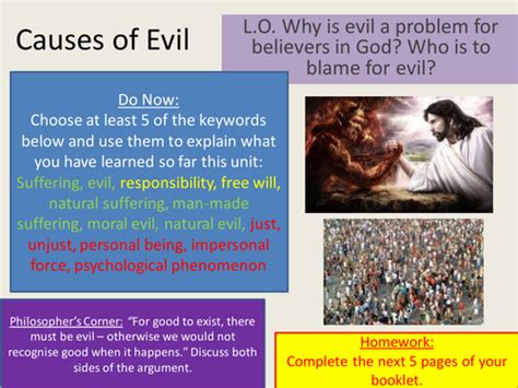 What are the causes of evil?