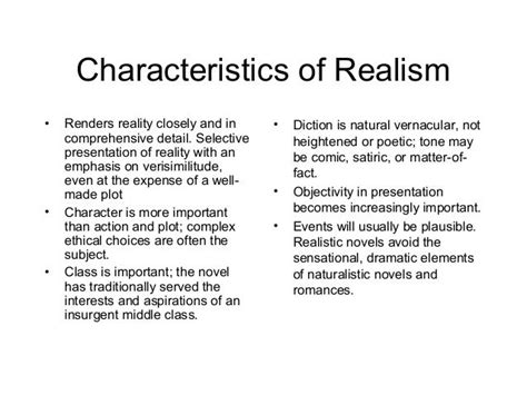 What are the characteristics of realism theory?