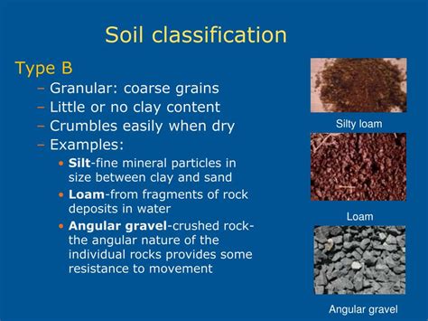 What are the classification of excavated materials?