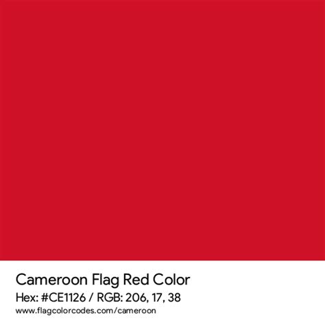 What are the color codes for Cameroon?