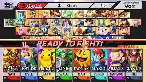 What are the colors for Smash 8 players?