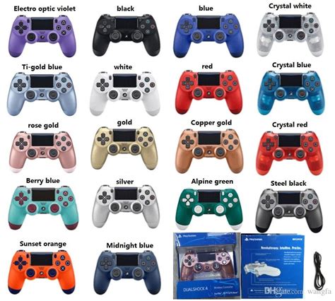 What are the colors on PS4 controller?