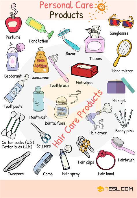 What are the common examples of personal care products?
