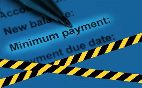 What are the dangers of just paying the minimum amount each month?