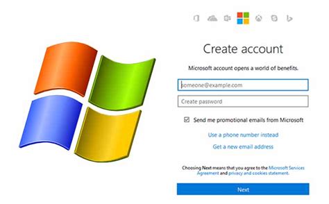 What are the different types of Microsoft accounts?