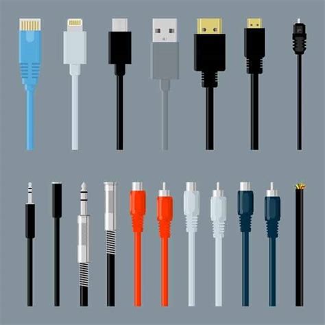 What are the different types of cable and connectors?