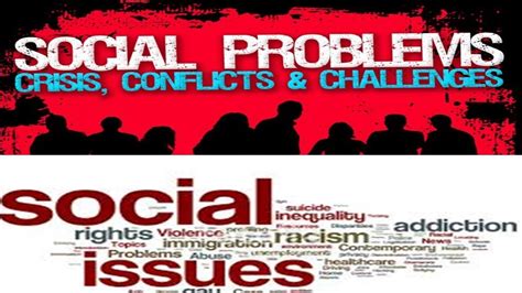 What are the different types of social problems?